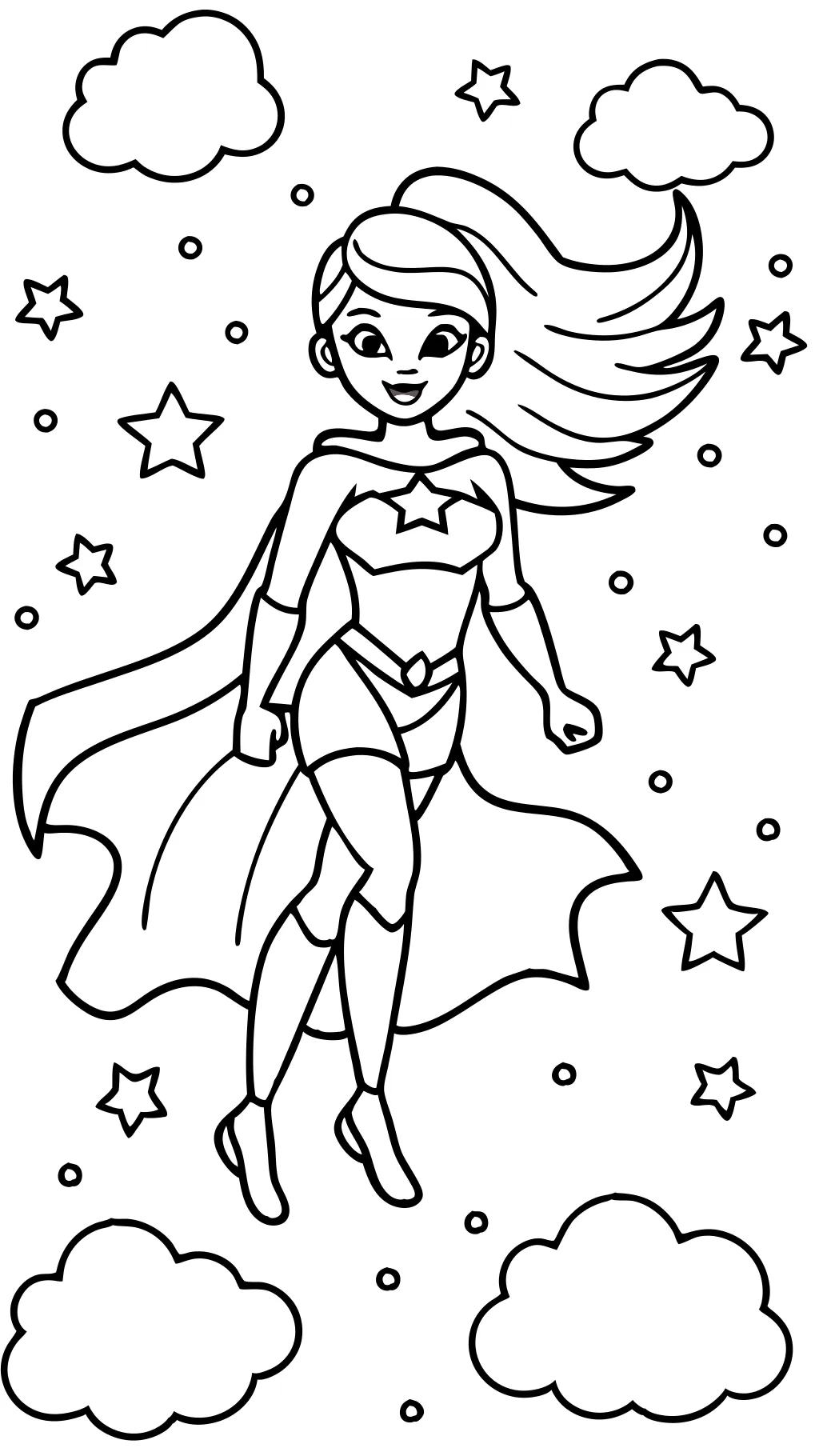 Páginas para colorear Supergirl